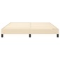 vidaXL Boxspringbett Creme 180x200 cm Stoff