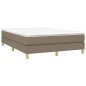 vidaXL Boxspringbett Taupe 140x190 cm Stoff vidaXL Boxspringbett Taupe 140x190 cm Stoff