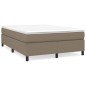 vidaXL Boxspringbett Taupe 140x200 cm Stoff vidaXL Boxspringbett Taupe 140x200 cm Stoff