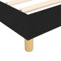 vidaXL Bettgestell Schwarz 100x200 cm Stoff vidaXL Bettgestell Schwarz 100x200 cm Stoff