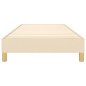 vidaXL Boxspringbett Creme 90x190 cm Stoff vidaXL Boxspringbett Creme 90x190 cm Stoff