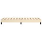 vidaXL Bettgestell Creme 100x200 cm Stoff vidaXL Bettgestell Creme 100x200 cm Stoff