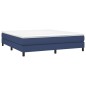 vidaXL Boxspringbett Blau 160x200 cm Stoff vidaXL Boxspringbett Blau 160x200 cm Stoff