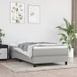 vidaXL Bettgestell Hellgrau 90x190 cm Stoff vidaXL Bettgestell Hellgrau 90x190 cm Stoff