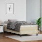 vidaXL Boxspringbett Creme 90x200 cm Kunstleder vidaXL Boxspringbett Creme 90x200 cm Kunstleder
