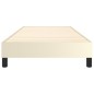 vidaXL Boxspringbett Creme 90x200 cm Kunstleder vidaXL Boxspringbett Creme 90x200 cm Kunstleder