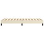vidaXL Boxspringbett Creme 90x200 cm Kunstleder vidaXL Boxspringbett Creme 90x200 cm Kunstleder