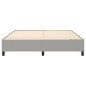 vidaXL Bettgestell ohne Matratze Hellgrau 160x200 cm Stoff vidaXL Bettgestell ohne Matratze Hellgrau 160x200 cm Stoff