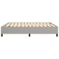 vidaXL Bettgestell ohne Matratze Hellgrau 160x200 cm Stoff vidaXL Bettgestell ohne Matratze Hellgrau 160x200 cm Stoff