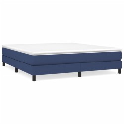 vidaXL Bettgestell Blau 180×200 cm Stoff