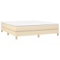 vidaXL Bettgestell Creme 180×200 cm Stoff vidaXL Bettgestell Creme 180×200 cm Stoff
