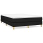 vidaXL Boxspringbett Schwarz 140x200 cm Stoff vidaXL Boxspringbett Schwarz 140x200 cm Stoff