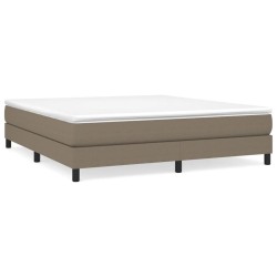 vidaXL Boxspringbett Taupe 160x200 cm Stoff