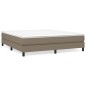 vidaXL Boxspringbett Taupe 160x200 cm Stoff vidaXL Boxspringbett Taupe 160x200 cm Stoff