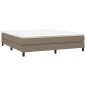 vidaXL Boxspringbett Taupe 160x200 cm Stoff vidaXL Boxspringbett Taupe 160x200 cm Stoff