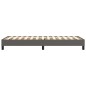 vidaXL Boxspringbett Grau 90x190 cm Kunstleder vidaXL Boxspringbett Grau 90x190 cm Kunstleder