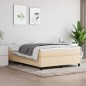 vidaXL Boxspringbett Creme 140x190 cm Stoff vidaXL Boxspringbett Creme 140x190 cm Stoff