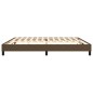 vidaXL Boxspringbett Dunkelbraun 200x200 cm Stoff vidaXL Boxspringbett Dunkelbraun 200x200 cm Stoff