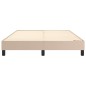 vidaXL Bettgestell Cappuccino-Braun 140x190 cm Kunstleder vidaXL Bettgestell Cappuccino-Braun 140x190 cm Kunstleder