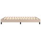 vidaXL Bettgestell Cappuccino-Braun 140x190 cm Kunstleder vidaXL Bettgestell Cappuccino-Braun 140x190 cm Kunstleder