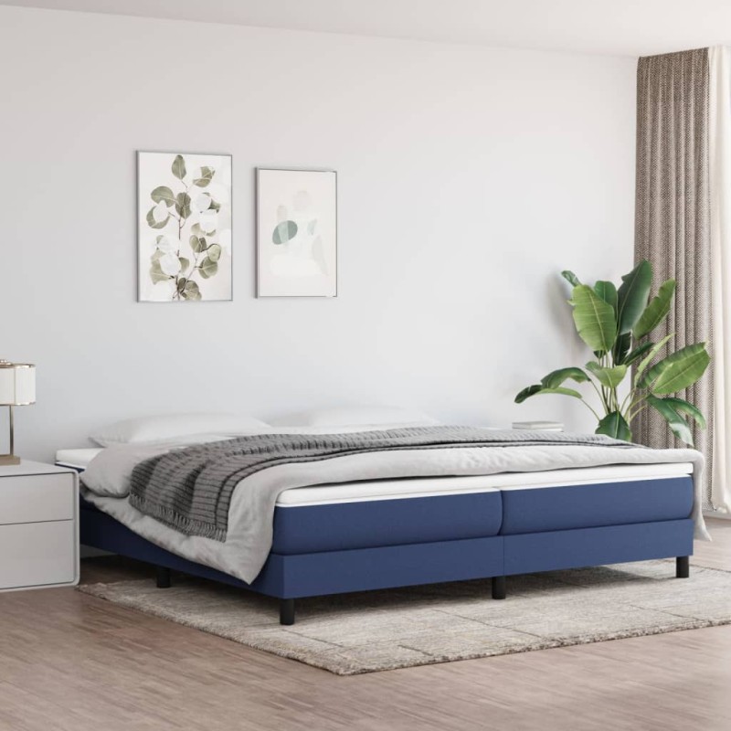vidaXL Bettgestell Blau 200x200 cm Stoff vidaXL Bettgestell Blau 200x200 cm Stoff