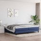 vidaXL Bettgestell Blau 200x200 cm Stoff vidaXL Bettgestell Blau 200x200 cm Stoff