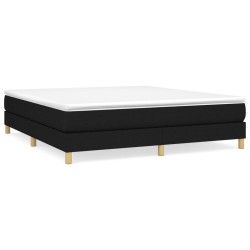 vidaXL Boxspringbett Schwarz 180x200 cm Stoff