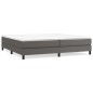 vidaXL Bettgestell Grau 200x200 cm Kunstleder vidaXL Bettgestell Grau 200x200 cm Kunstleder