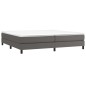 vidaXL Bettgestell Grau 200x200 cm Kunstleder vidaXL Bettgestell Grau 200x200 cm Kunstleder