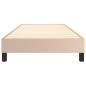 vidaXL Boxspringbett Cappuccino-Braun 90x190 cm Kunstleder vidaXL Boxspringbett Cappuccino-Braun 90x190 cm Kunstleder