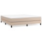 vidaXL Boxspringbett Cappuccino-Braun 180x200 cm Kunstleder vidaXL Boxspringbett Cappuccino-Braun 180x200 cm Kunstleder