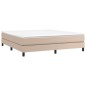 vidaXL Boxspringbett Cappuccino-Braun 180x200 cm Kunstleder vidaXL Boxspringbett Cappuccino-Braun 180x200 cm Kunstleder