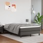 vidaXL Boxspringbett Grau 120x200 cm Kunstleder vidaXL Boxspringbett Grau 120x200 cm Kunstleder