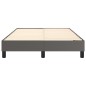 vidaXL Boxspringbett Grau 120x200 cm Kunstleder vidaXL Boxspringbett Grau 120x200 cm Kunstleder