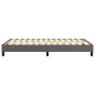 vidaXL Boxspringbett Grau 120x200 cm Kunstleder vidaXL Boxspringbett Grau 120x200 cm Kunstleder