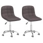 Esszimmerstühle 2 Stk. Drehbar Taupe Stoff Esszimmerstühle 2 Stk. Drehbar Taupe Stoff
