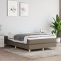 vidaXL Boxspringbett Taupe 120x200 cm Stoff vidaXL Boxspringbett Taupe 120x200 cm Stoff