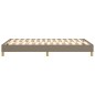 vidaXL Boxspringbett Taupe 120x200 cm Stoff vidaXL Boxspringbett Taupe 120x200 cm Stoff