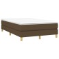 vidaXL Boxspringbett Dunkelbraun 120x200 cm Stoff vidaXL Boxspringbett Dunkelbraun 120x200 cm Stoff
