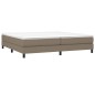 vidaXL Bettgestell Taupe 200x200 cm Stoff vidaXL Bettgestell Taupe 200x200 cm Stoff