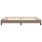 vidaXL Bettgestell Taupe 200x200 cm Stoff vidaXL Bettgestell Taupe 200x200 cm Stoff