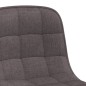 Esszimmerstühle 2 Stk. Drehbar Taupe Stoff Esszimmerstühle 2 Stk. Drehbar Taupe Stoff