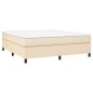 vidaXL Boxspringbett Creme 180x200 cm Stoff vidaXL Boxspringbett Creme 180x200 cm Stoff