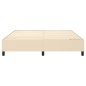 vidaXL Boxspringbett Creme 180x200 cm Stoff vidaXL Boxspringbett Creme 180x200 cm Stoff