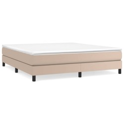 vidaXL Bettgestell Cappuccino-Braun 160x200 cm Kunstleder
