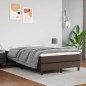 vidaXL Boxspringbett Braun 120x200 cm Kunstleder vidaXL Boxspringbett Braun 120x200 cm Kunstleder