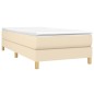 vidaXL Boxspringbett Creme 90x200 cm Stoff vidaXL Boxspringbett Creme 90x200 cm Stoff
