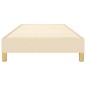 vidaXL Boxspringbett Creme 90x200 cm Stoff vidaXL Boxspringbett Creme 90x200 cm Stoff
