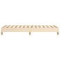vidaXL Boxspringbett Creme 90x200 cm Stoff vidaXL Boxspringbett Creme 90x200 cm Stoff