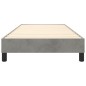 vidaXL Boxspringbett Hellgrau 80x200 cm Samt vidaXL Boxspringbett Hellgrau 80x200 cm Samt